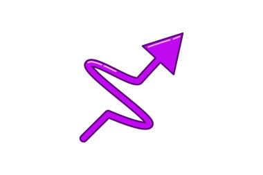 Ok Vurgulaması Not Etiketi Tasarımı