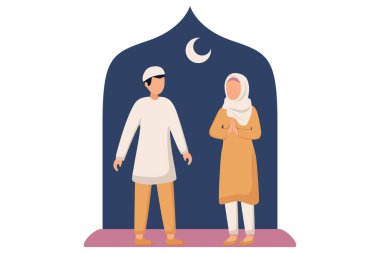 Ramazan Düz Tasarım Çizimi