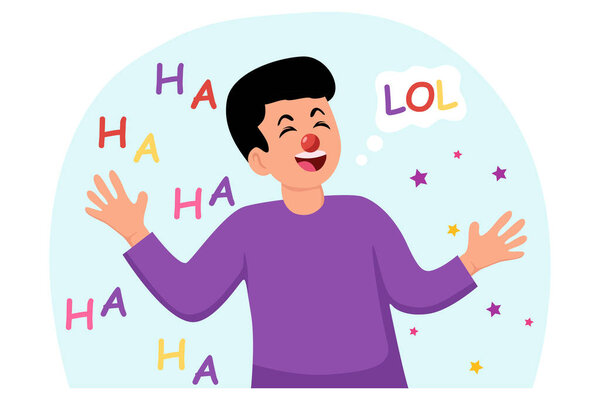 April Fools Flat Illustration Design