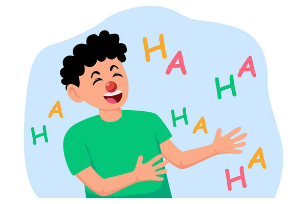 April Fools Flat Illustration Design