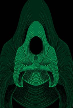 Mikrofon çizimi olan hayalet