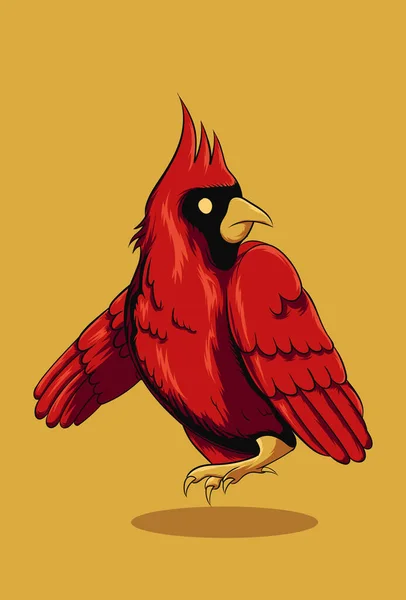 Desenho Ilustração Vetor Pássaro — Vetor de Stock