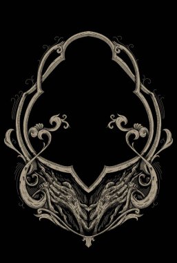 Tapınak süsü ve el işi çizimi