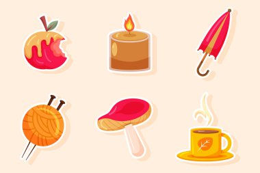 Sonbahar Çıkartması Koleksiyonunu Ayarla