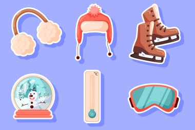 Kış Çıkartması Koleksiyonunu Ayarla