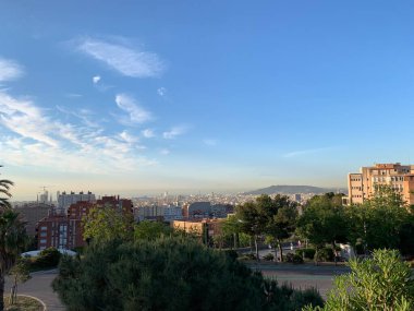 Barselona şehrinin manzarası