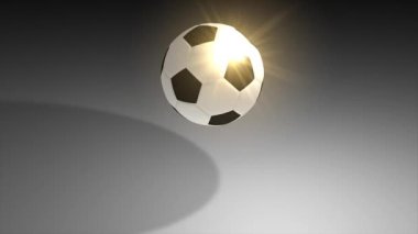Zıplayan futbol topu, spor, futbol, döngü.