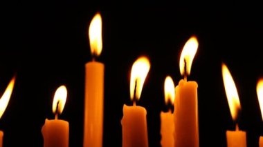 Mumlar, yakın çekim, ateş, yağ, mesaj, yanma.