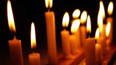 Mumlar, yakın çekim, ateş, yağ, mesaj, yanma.