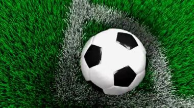 Futbol köşesi vuruşu, futbol, spor, saha, çim.