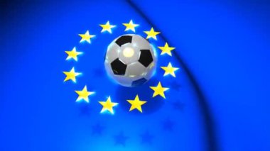 Grafik animasyon, Europa futbolu. alfa kanalı.
