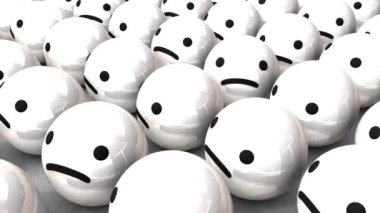 Üzgün yüzler, olağanüstü mutlu yüzler..