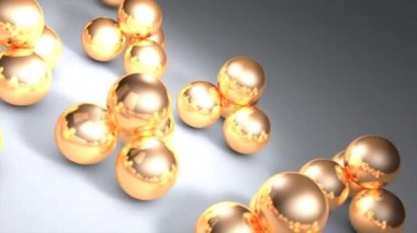 Döngü arkaplan canlandırması, metal top.