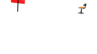 Şimdi ise konsept animasyon, ofis, röportaj.