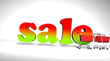 İndirimli araba animasyonu, online, alışveriş.