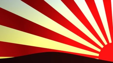 Güneş patlaması grafik efekti, basit, düz.