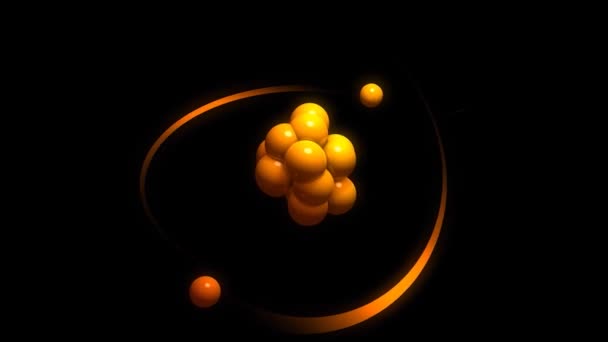 Atom Model Physic Education Science — 图库视频影像