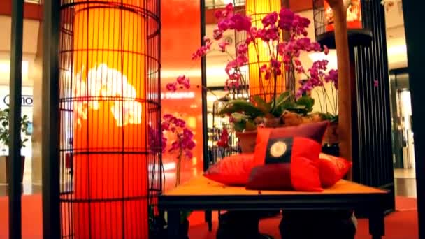 Schöne Chinesische Dekoration Orientalisch Klassisch Kunst — Stockvideo