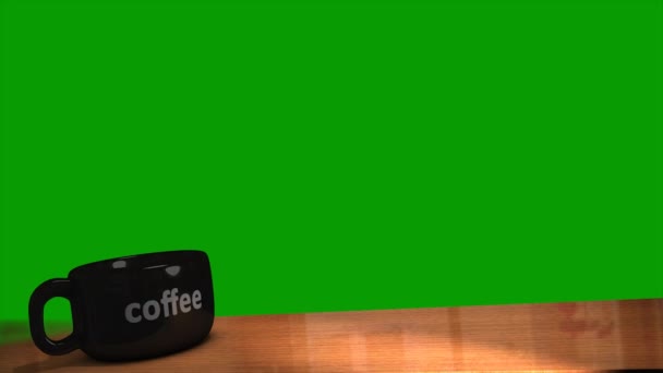 低3动画咖啡时间主题 — 图库视频影像