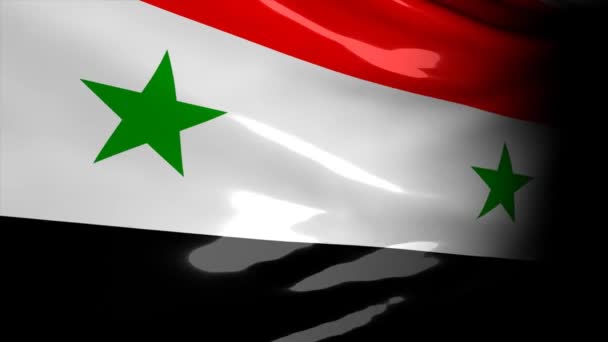 Crisis Locatie Kaart Serie Syrië — Stockvideo