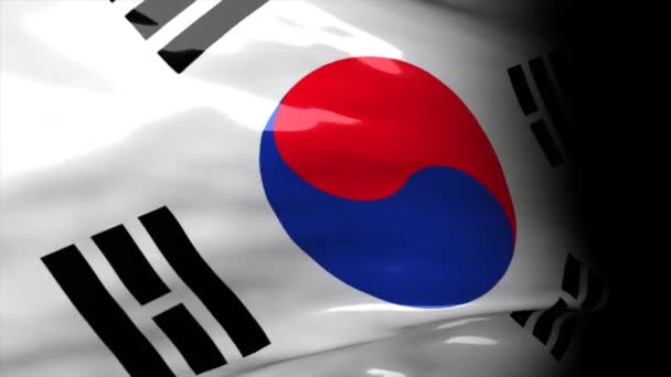 Mappa Delle Posizioni Crisi Corea Del Sud — Video Stock