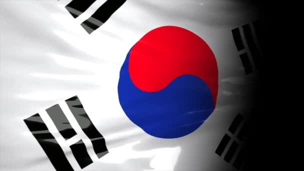 Kartserie Över Krislägen Sydkorea — Stockvideo