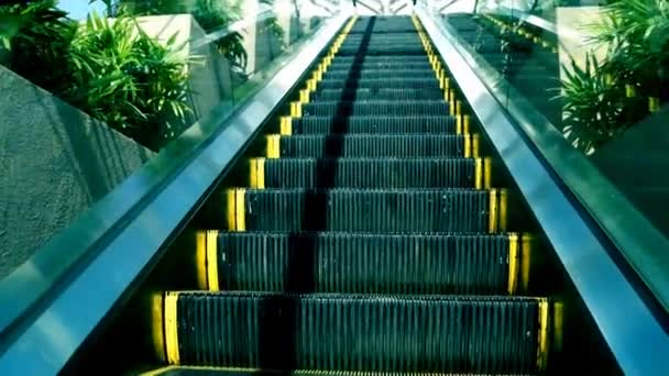 Escaleras Mecánicas Dispositivo Máquina Escaleras Eléctrico — Vídeo de stock