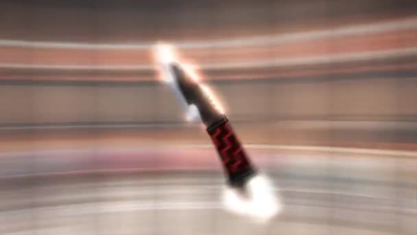 Bıçak Fırlatma Animasyonu Yüksek Hız Sanat Eğlence Dart — Stok video