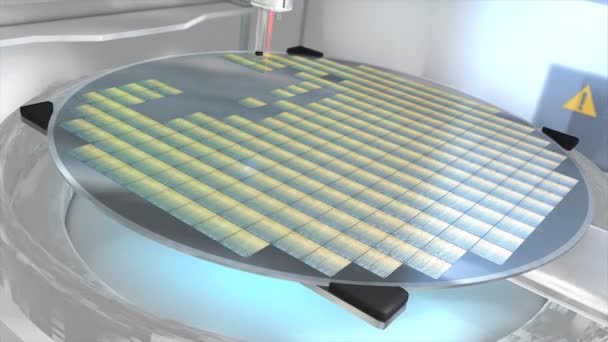 Separating Silicon Wafer Individual Die — 비디오