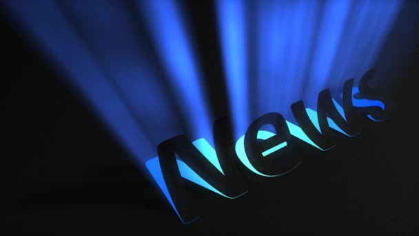 News Background Animation Report Breaking Latest — Stock Video