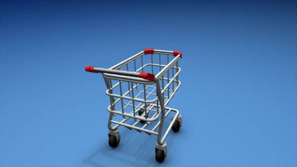 ショッピングカート オンライン — ストック動画