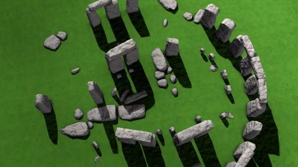 Stonehenge Letecký Pohled Starověké Historie Stránky Svět — Stock video