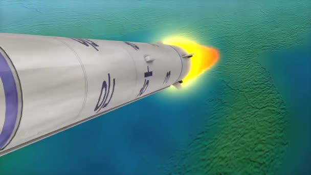 朝鲜Dprk远程火箭Unha — 图库视频影像