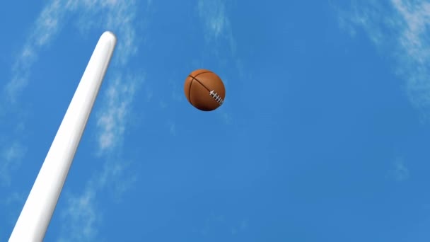 American Football Ball Sport Goal Rugby — Stock Video