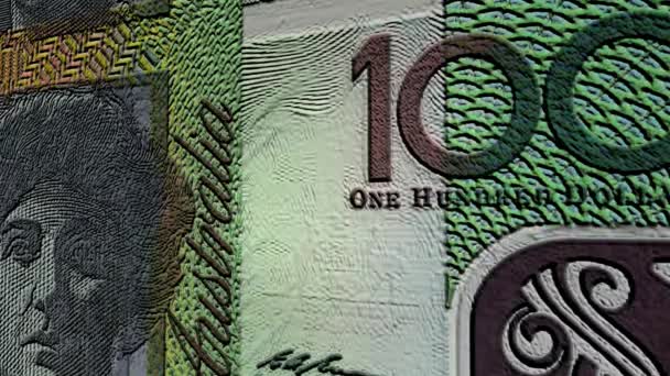 Dolar Australijski Waluta Wartość Animacji — Wideo stockowe