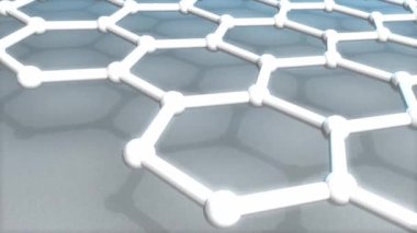 Atomik ölçekli balpeteği karbon atomu, dünyanın en güçlü maddesi, Graphene.