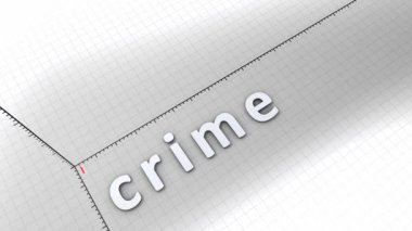 Kavram canlandırması, büyüme grafiği - suç oranı.