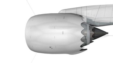 Ticari jet motoru, teknik, mühendislik, inşa, itme, teknoloji, fan, yüzgeç, mat.