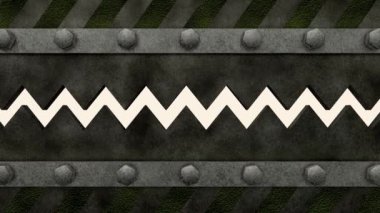 Tehlikeli testere kapısı. Alfa matte ile..