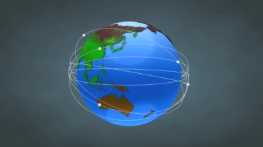 Dünya çapında ağ. Alfa matte ile..