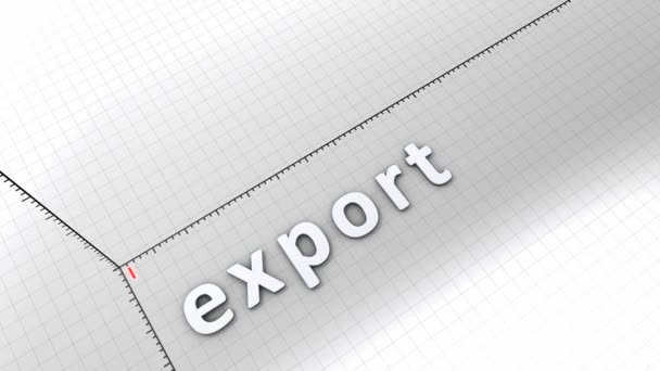 Growing Chart Graphic Animation Rising Export — 비디오