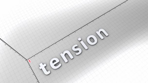 Animation Conceptuelle Diagramme Croissance Tension — Video