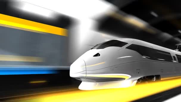 Yüksek Hız Ulaşım Ulaşım Sistem Tren — Stok video