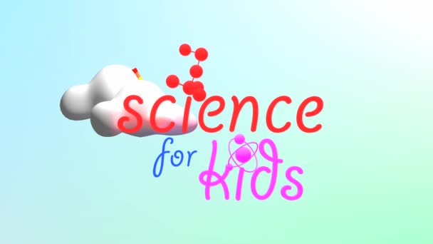 科学为童 片名动画 — 图库视频影像
