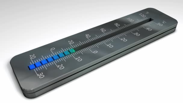 Thermomètre Avec Indication Température Montante — Video