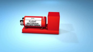 Uçak kara kutusu. Alfa matte ile..