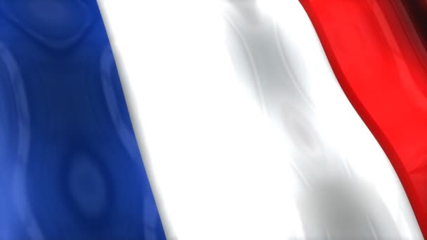 Flaga Francja Machanie Fala Europa — Wideo stockowe