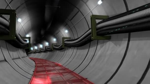 Yeraltı Kablosu Boru Tüneli — Stok video
