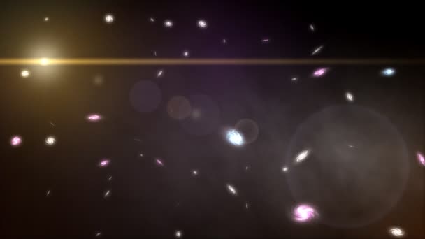 Kozmik Yıldızlar Galaksi Keşfi Uzay Gezegenler — Stok video