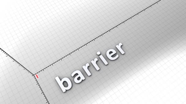 Growing Chart Graphic Animation Barrier — Stock Video